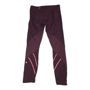 Lululemon Burgundy Leggings Size 6